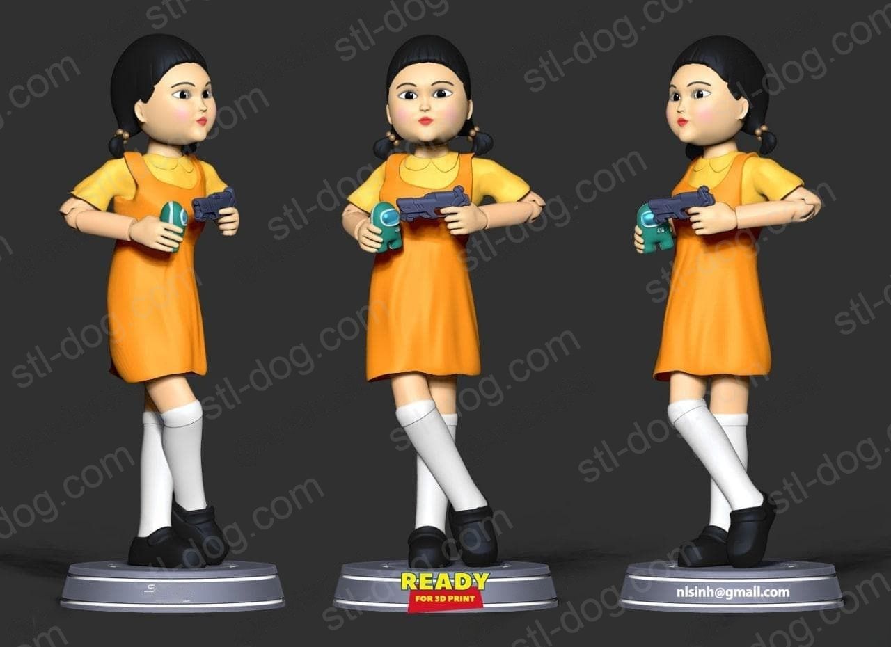 鱿鱼游戏(Doll-Squid Game) 3D打印图纸